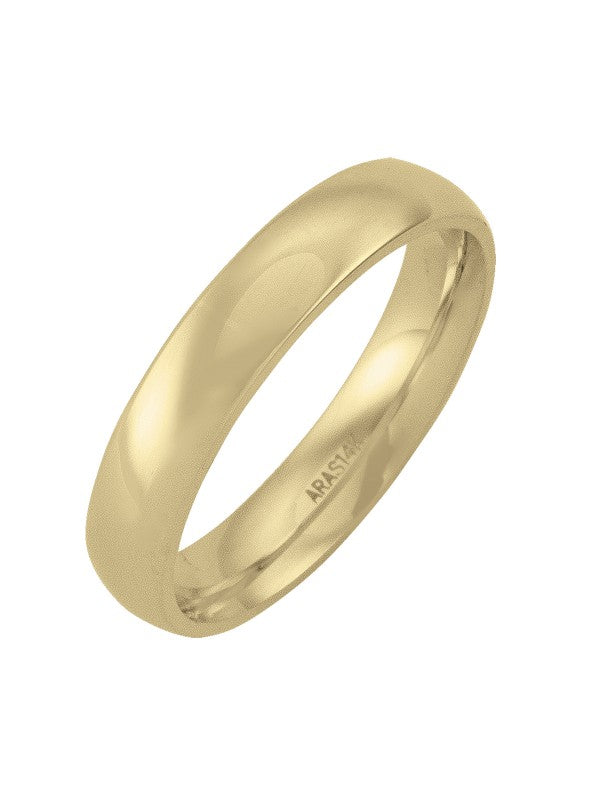 4MM Gold comfort fit Wedding Band