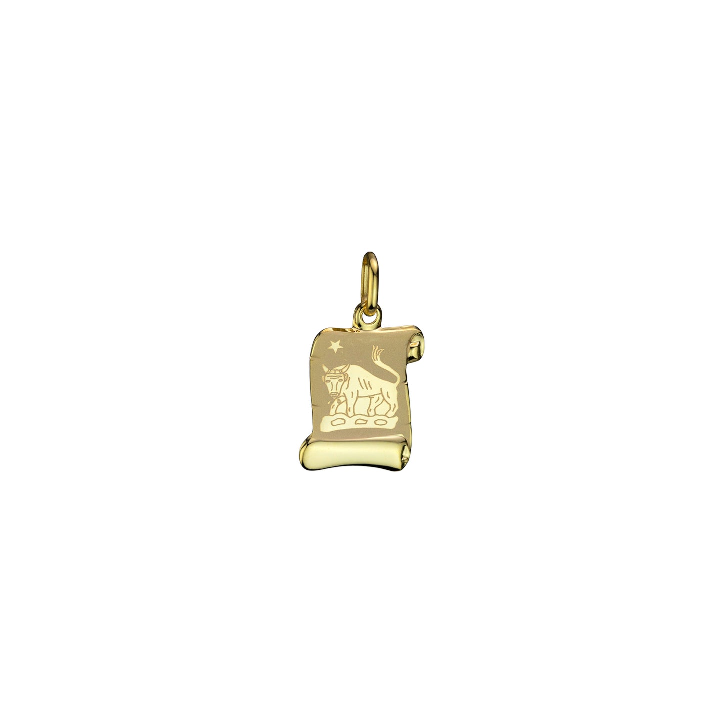 Zodiac - Scroll - 10K Yellow Gold Charm