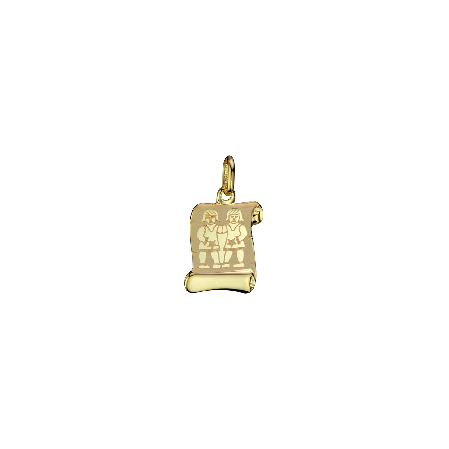 Zodiac - Scroll - 10K Yellow Gold Charm