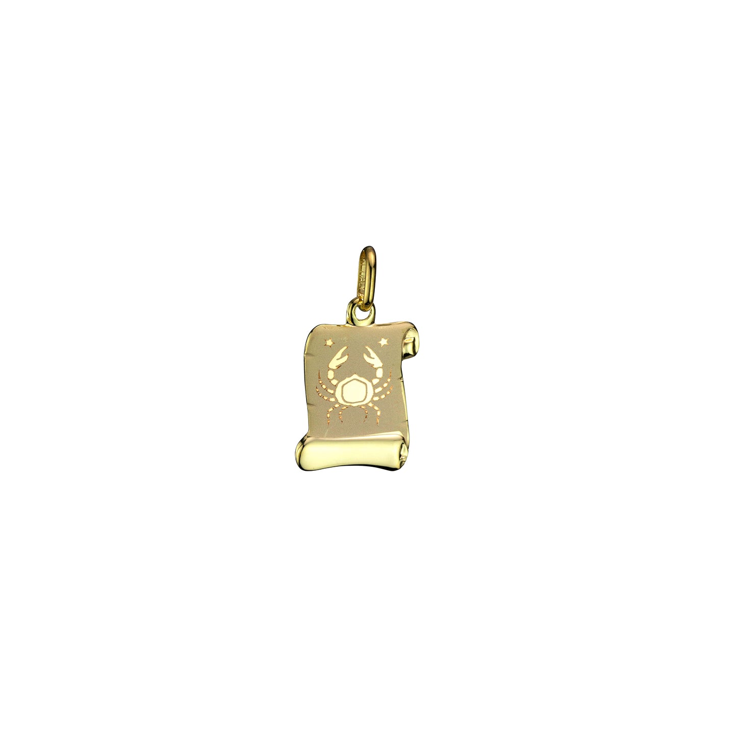 Zodiac - Scroll - 10K Yellow Gold Charm