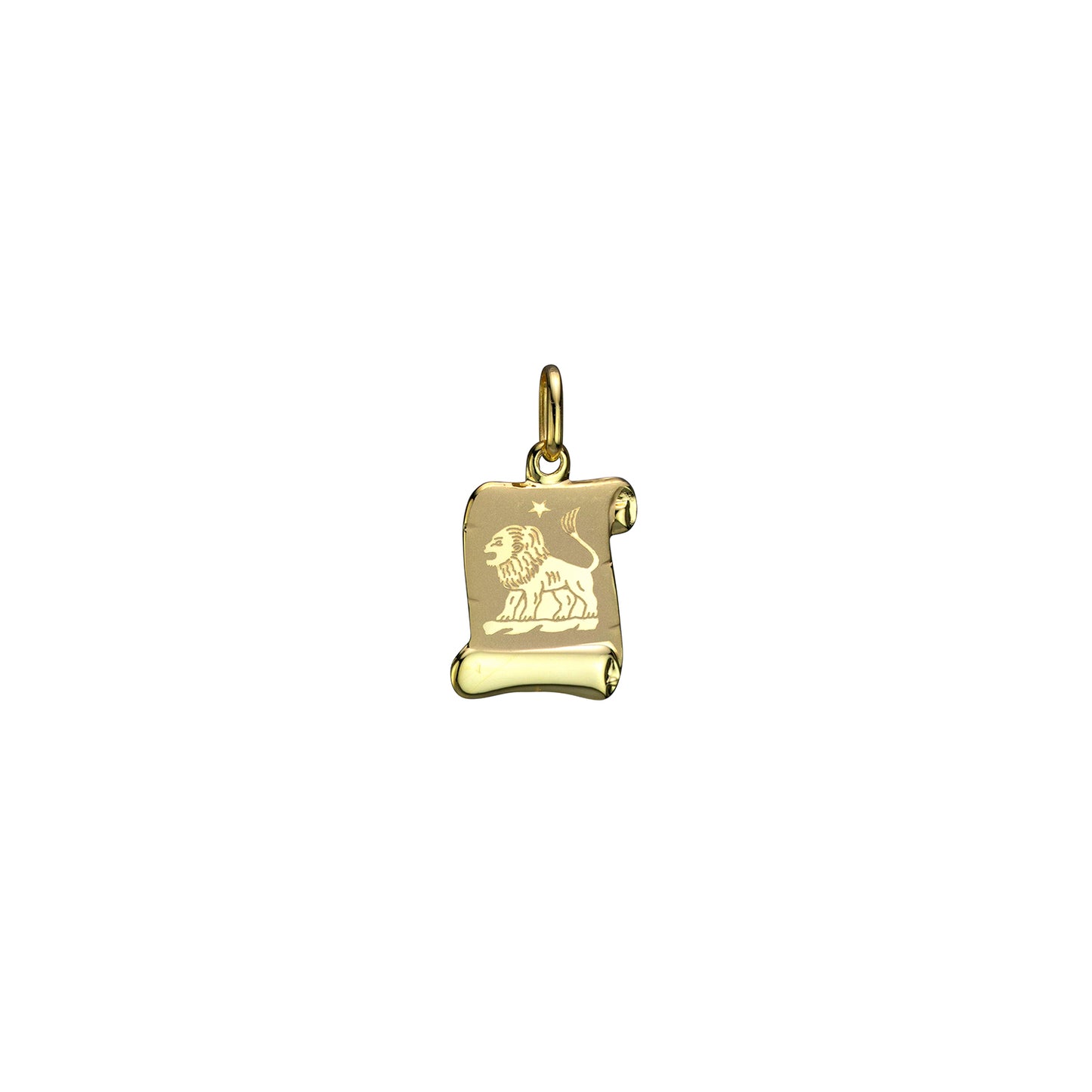 Zodiac - Scroll - 10K Yellow Gold Charm