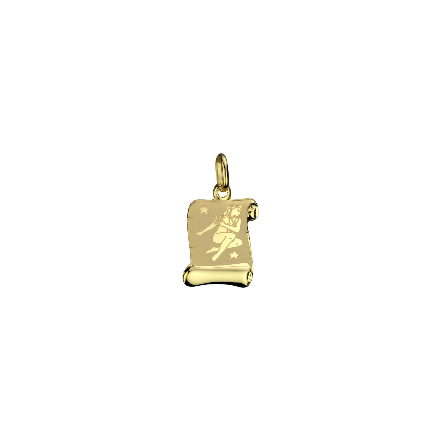 Zodiac - Scroll - 10K Yellow Gold Charm