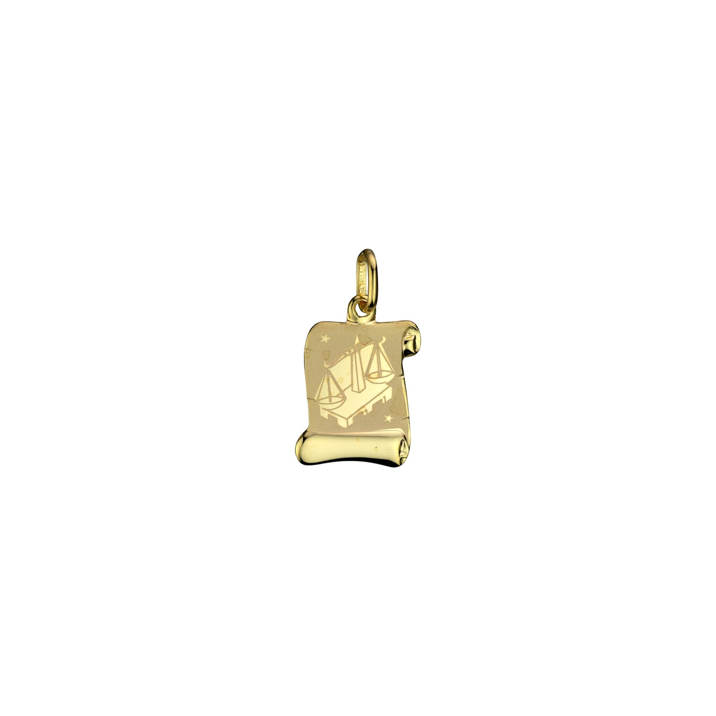 Zodiac - Scroll - 10K Yellow Gold Charm