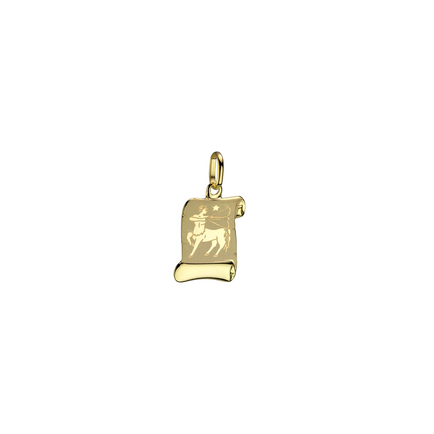 Zodiac - Scroll - 10K Yellow Gold Charm