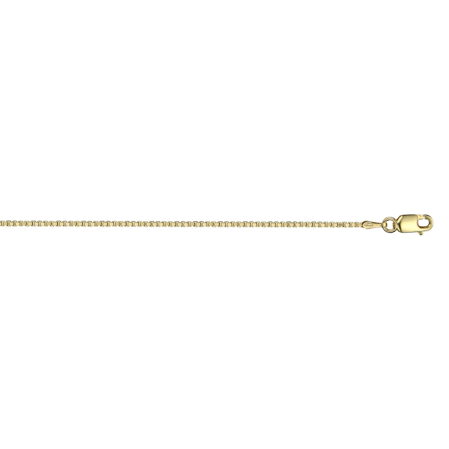 10K Yellow Gold Box Chain / Bracelet / Anklet - 703