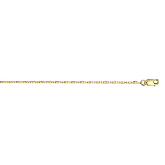 10K Yellow Gold Box Chain / Bracelet / Anklet - 703