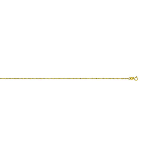 10K Yellow Gold Anklets - Shimmers 7065A