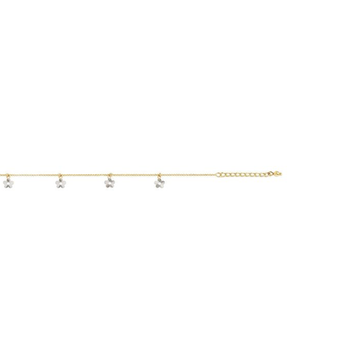 10K Yellow Gold Anklet - Shimmers 7072A