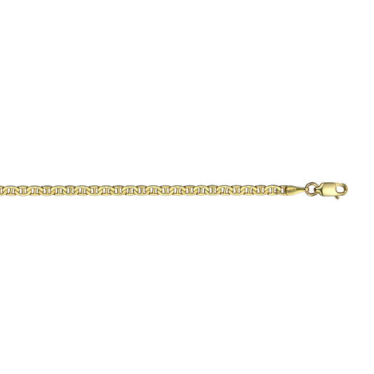 10K Yellow Gold Flat Gucci (Anchor) Chain / Bracelet / Anklet - 714