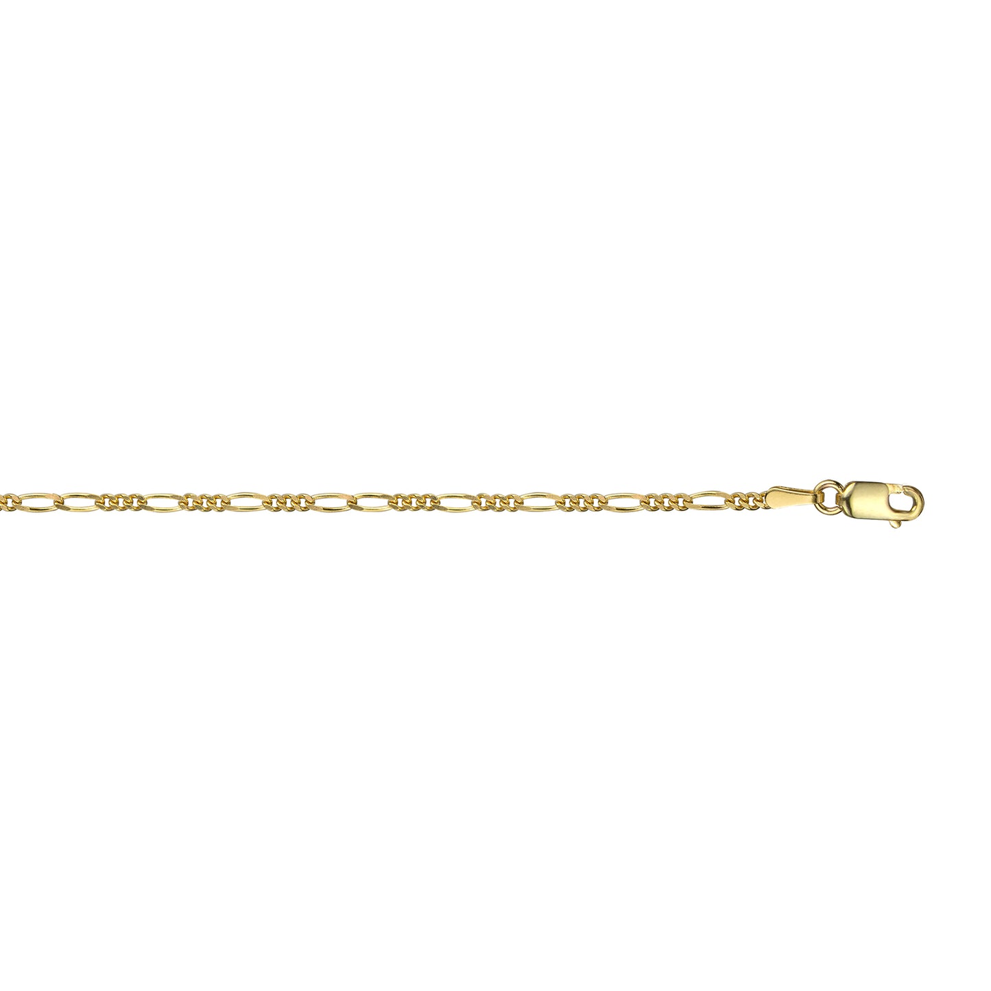 10K Solid Yellow Gold Figaro chain - 718