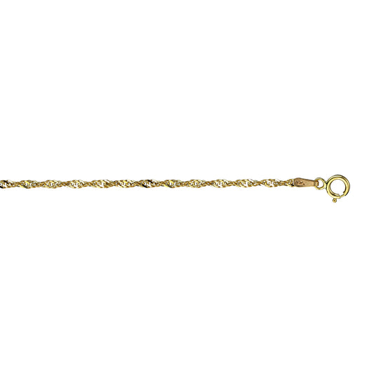 10K Singapore Yellow Gold Chain/Anklet - 831