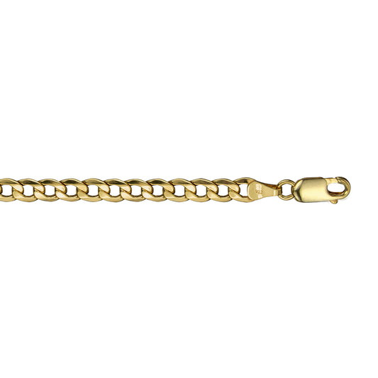 10K Yellow Gold Curb Chain / Bracelet - 841