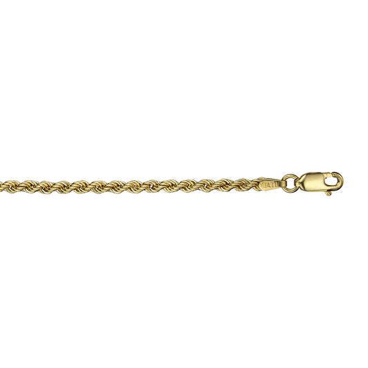 14K Yellow Gold Rope Chain - 1913