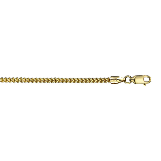 10K Yellow Gold Franco Chain / Bracelet / Anklet - 971