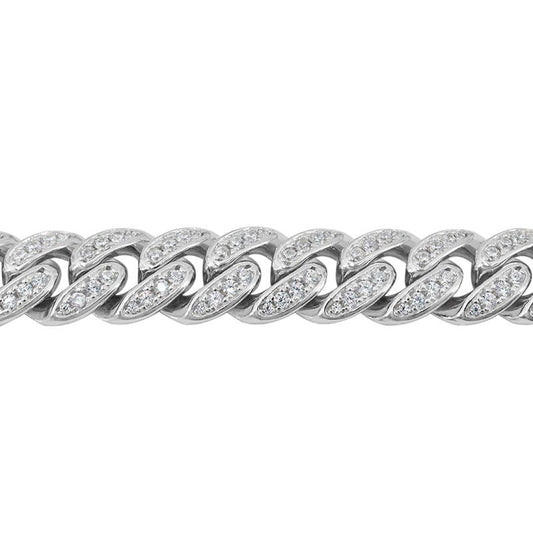 925 Sterling Silver Miami Cuban / CZ - SB0024516RH