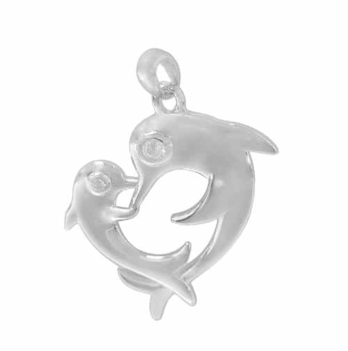 925 Silver Dolphin pendant - CHCZ1190