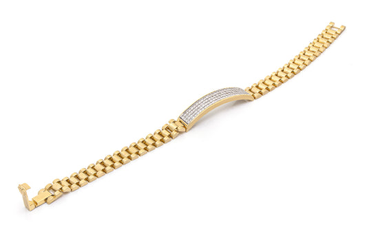 14K Round Diamond Bracelet