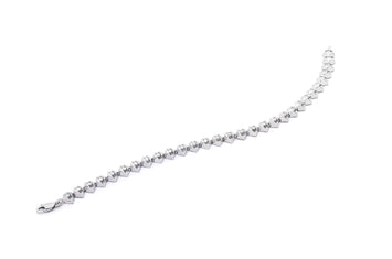 18K White Gold Diamond Bracelet - 1.50Ct