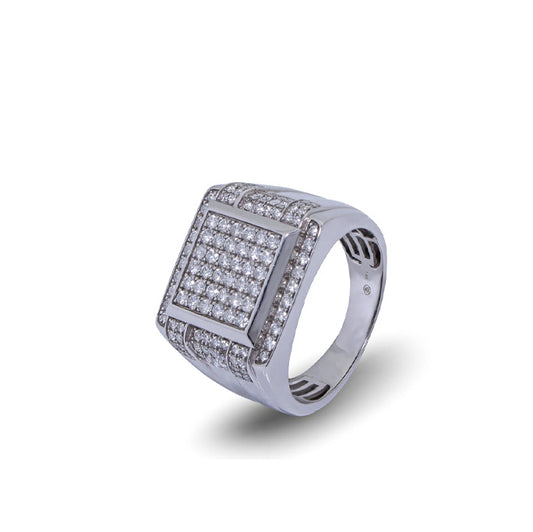 14K Diamond Men's Ring TDW 1.5 CT