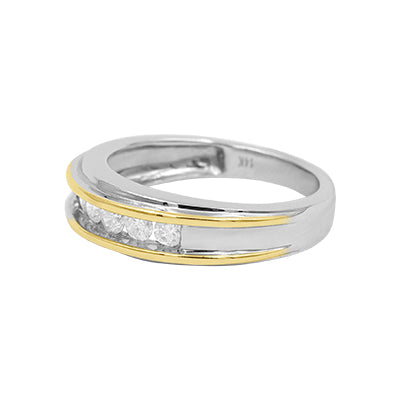 14k Diamond Men's Ring - 0.60Ct.