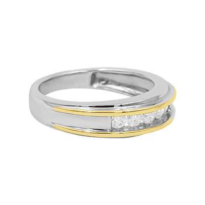 14k Diamond Men's Ring - 0.60Ct.