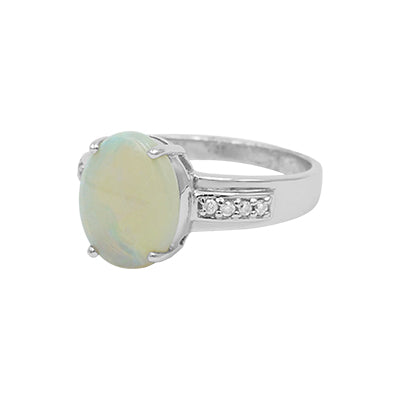 Unaza opal 14K - 0,15TW