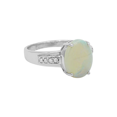 Unaza opal 14K - 0,15TW