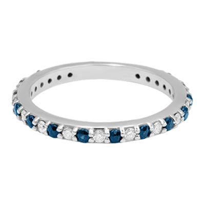 Band Dasmash Eternity Sapphire dhe Diamanti
