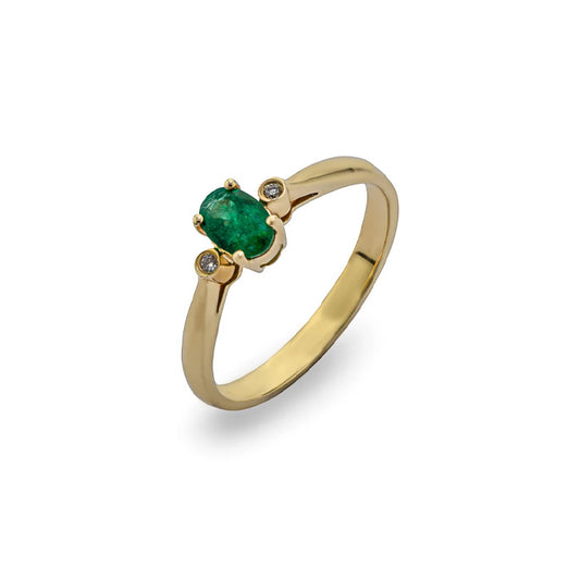 14K Simple Birthstone Ring - 22336W