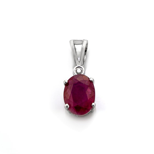 14K Simple Birthstone Pendant - 22336