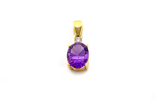 14K Classic Birthstone Pendant - 5007