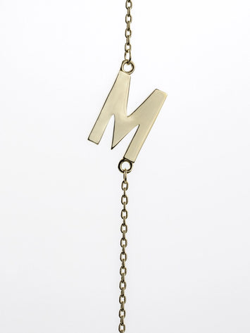 10K Yellow Gold Ladies Necklace - Me3016Y-M