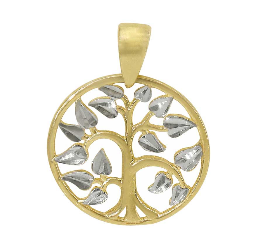 10K 2T Gold Tree of Life Charm - P031