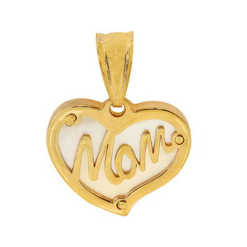 10K Y Gold Mom Pendant