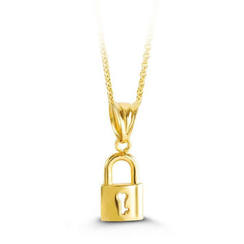 10K Yellow Gold Charm Pendent - 3202