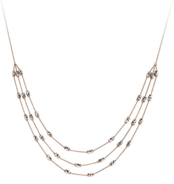 10K TRI Gold Necklace - Rosa 9215