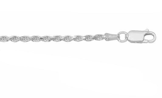 925 Sterling Silver Hollow Rope Chain/Bracelet SI-GS-HR1