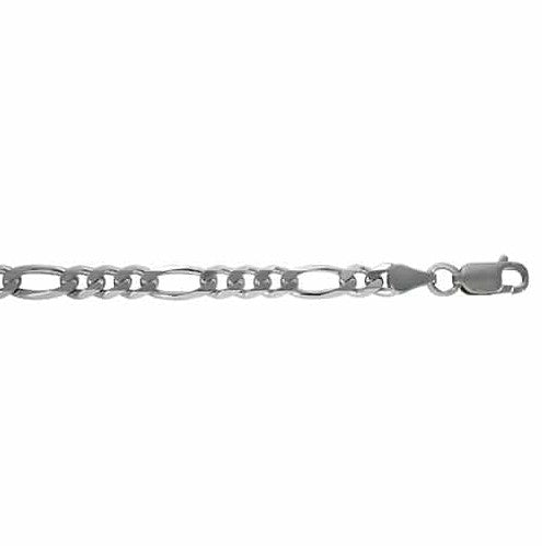 925 Sterling Silver Figaro Bracelet  SI-AC-B-23