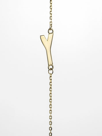 10K Yellow Gold Ladies Necklace - Me3016Y-Y