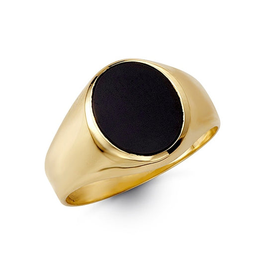 10K Yellow Gold Men's Ring - B Fierce 8006