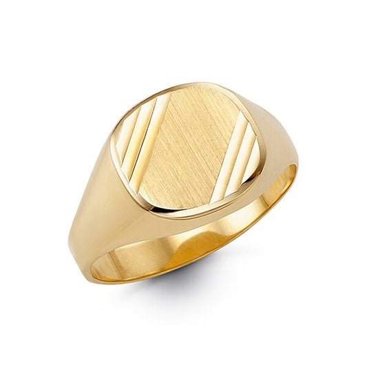 10K Yellow Gold Men's Ring - B Fierce 8008