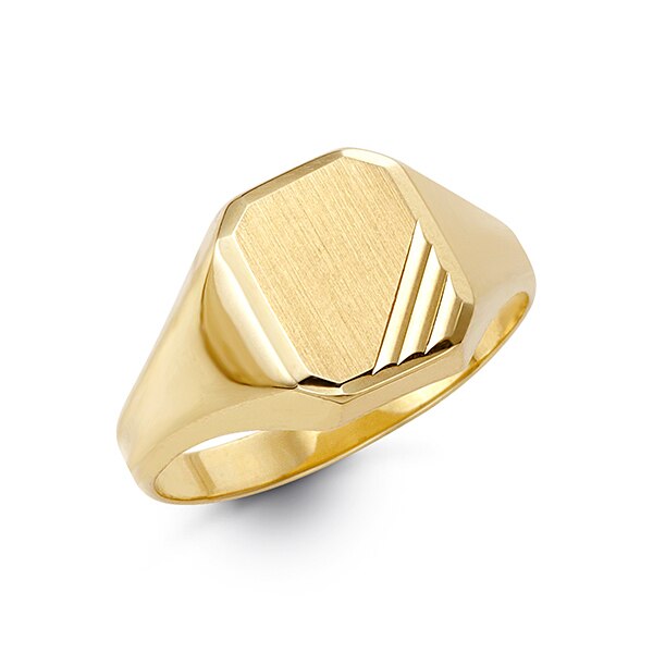 10K Yellow Gold Men's Ring - B Fierce8009