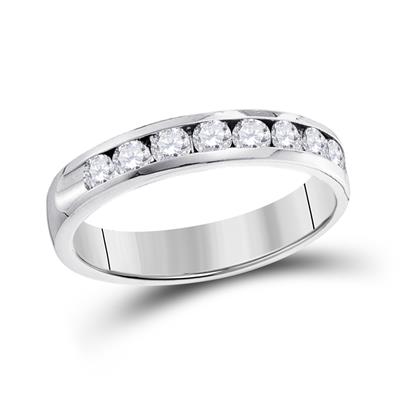 14K Gold Diamond Wedding Band - 1/6 TW