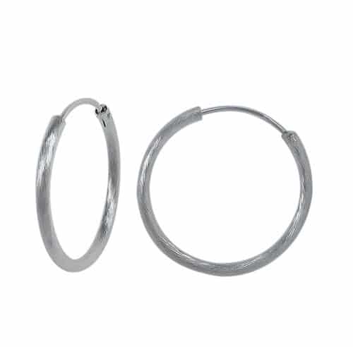 925 Sterling Silver Hoop Earrings - H356