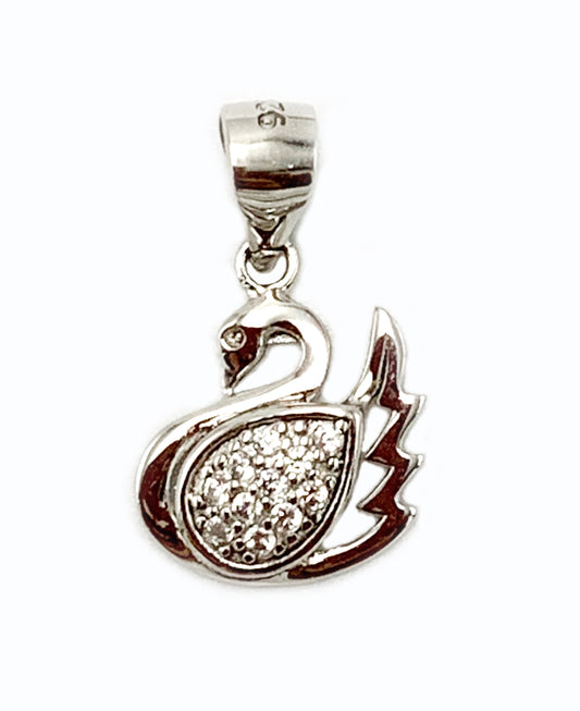 925 Sterling Silver Swan Pendant  SI-CH-PROMO-S