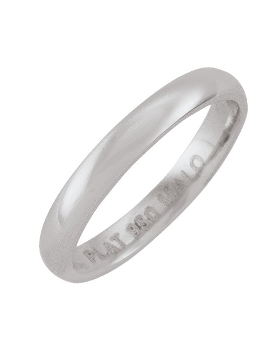 3mm Platinum Wedding Band - N6313