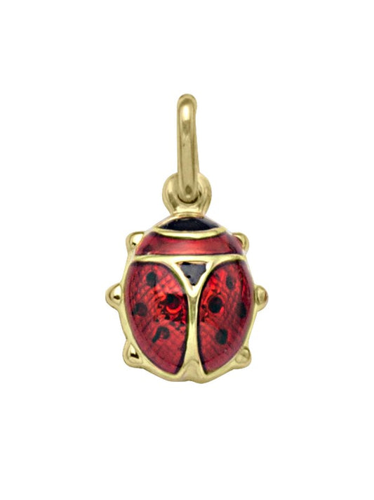 10K Yellow Gold Lady Bug Charm - N6710