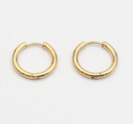 925 Sterling Silver Yellow Hoop Earring SI-PR-22M-Y